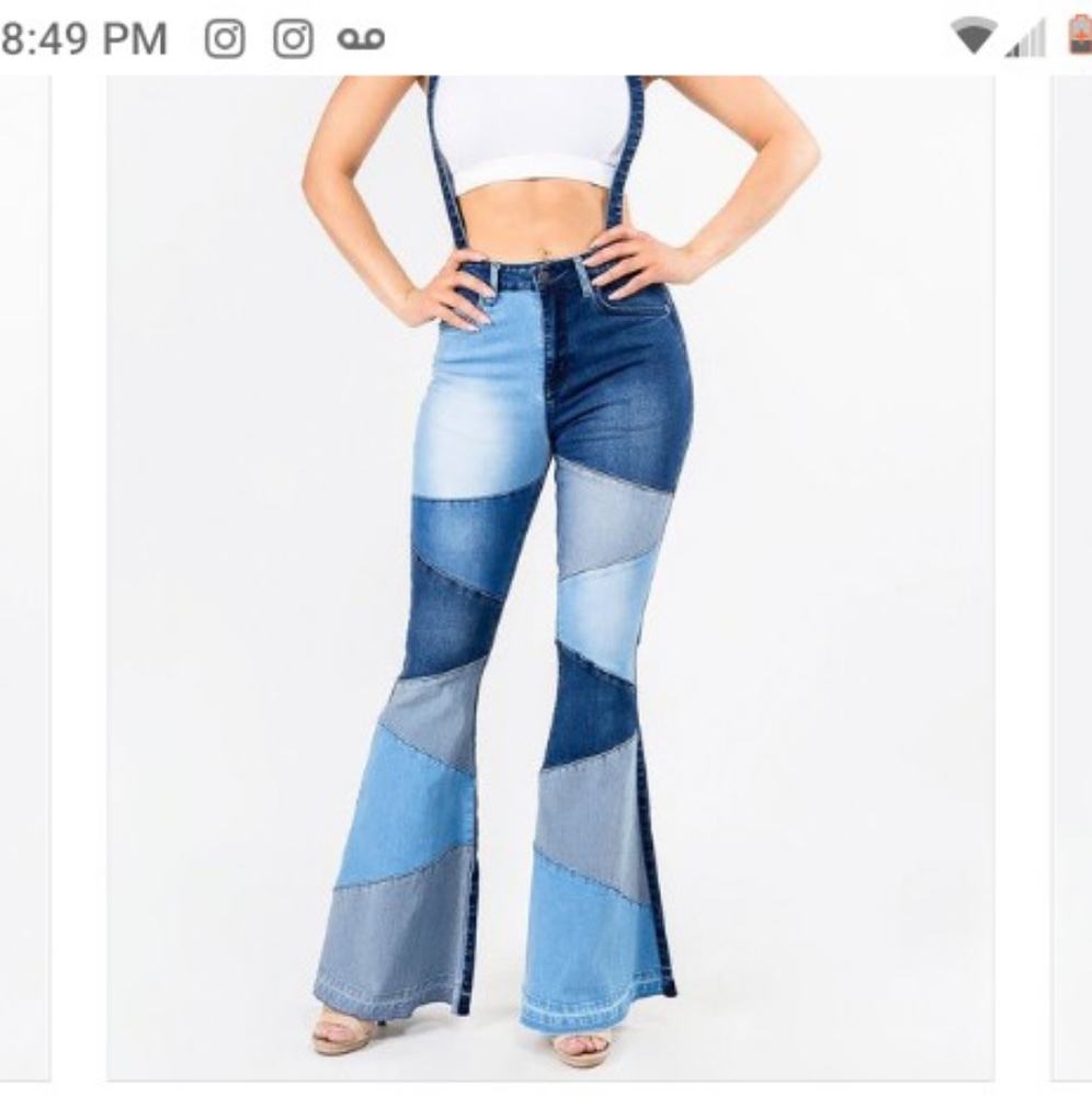 Color patchwork jeans